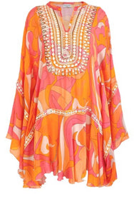 Rachel Kaftan, pink orange