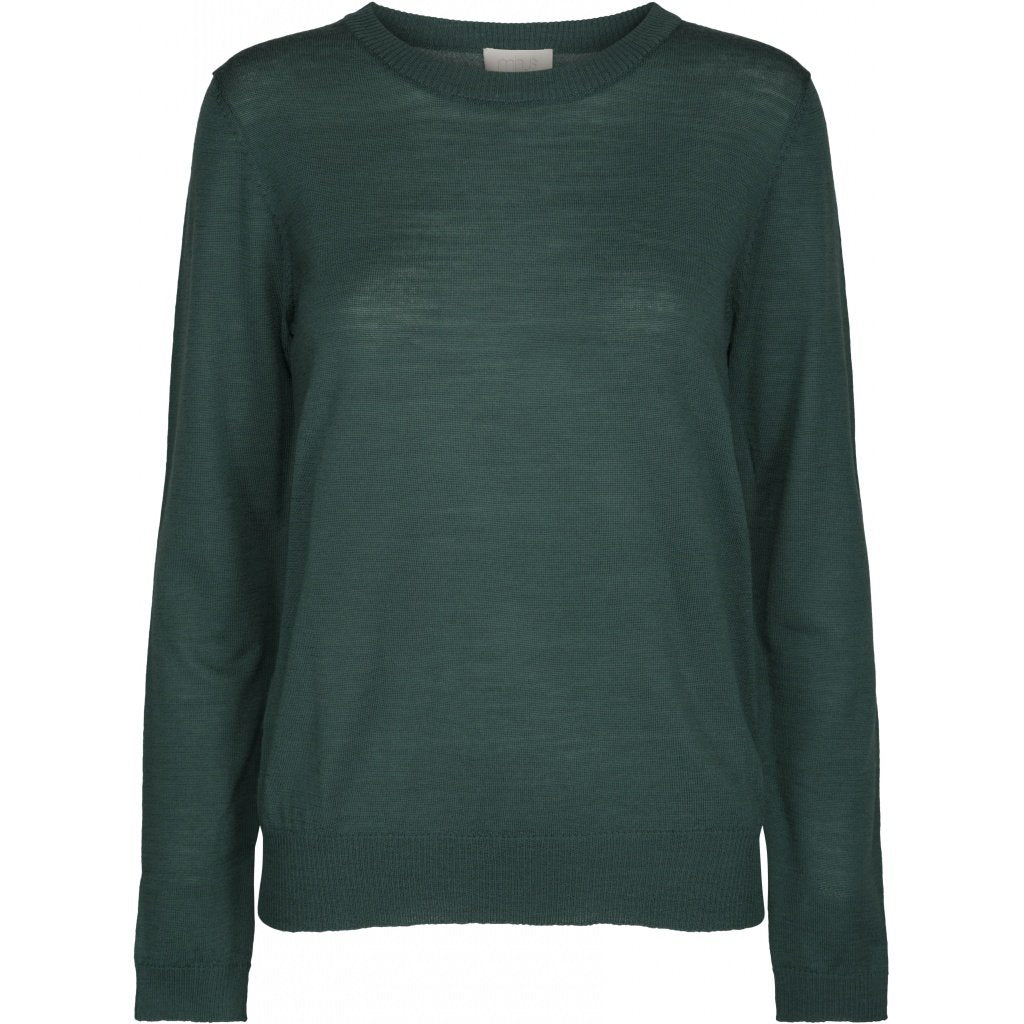 Rose Knit Pullover, hunter green