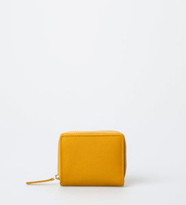 Ysane Saffiano small wallet, yellow