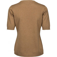 Load image into Gallery viewer, Pamela Knit Tee, almond melange
