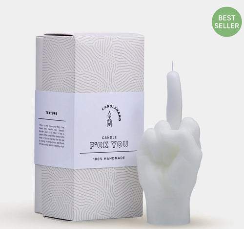 Candle Hand, F*** YOU, white