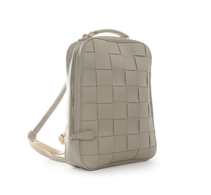 Braided Strap Ravenna Backpack Grey