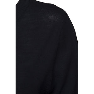 Rose Knit Pullover, black