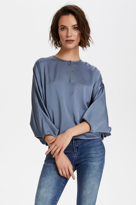 Veria Blouse 3/4, flint stone