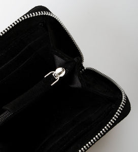 Signe Suede Wallet, black
