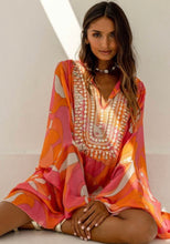 Load image into Gallery viewer, Rachel Kaftan, pink orange