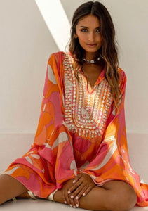 Rachel Kaftan, pink orange