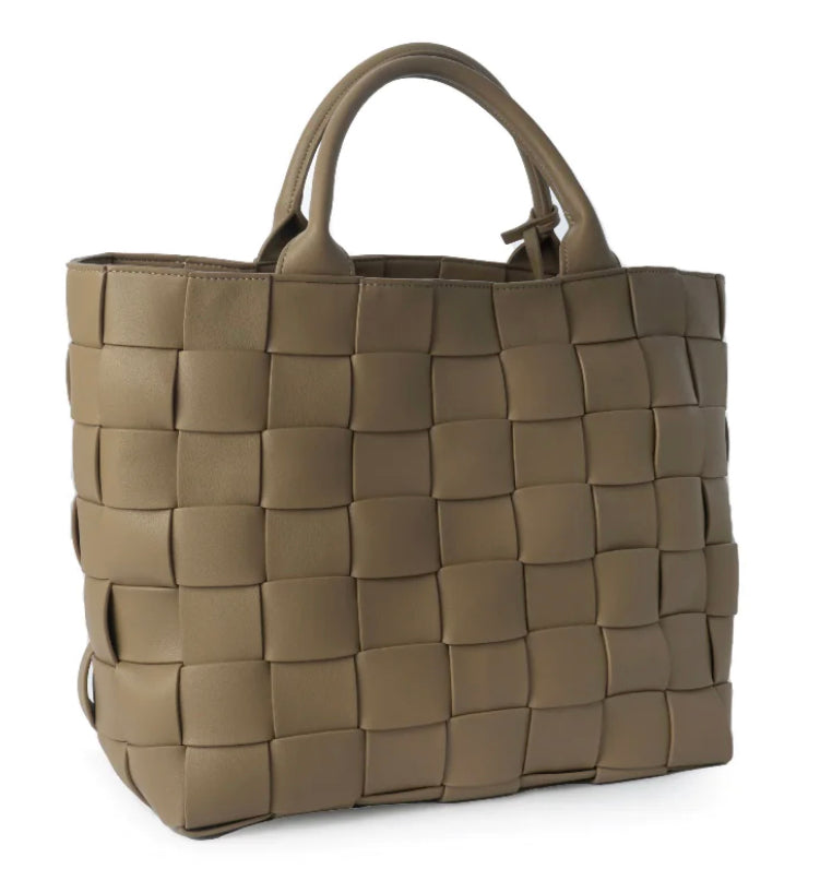 Braided Strap Shopper Taupe