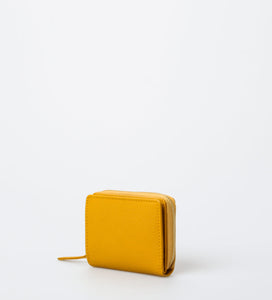 Ysane Saffiano small wallet, yellow