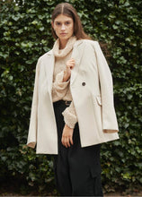 Load image into Gallery viewer, Corinne Fitted Blazer, sandshell