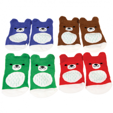 Load image into Gallery viewer, Baby Socks, bear design, 4 pk
