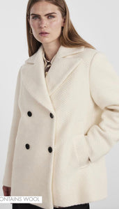 Yasinferno Wool Mix Jacket, star white