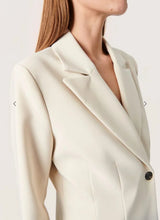 Load image into Gallery viewer, Corinne Fitted Blazer, sandshell