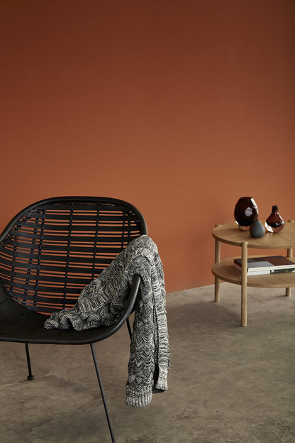 Vase, glass, klar/lilla