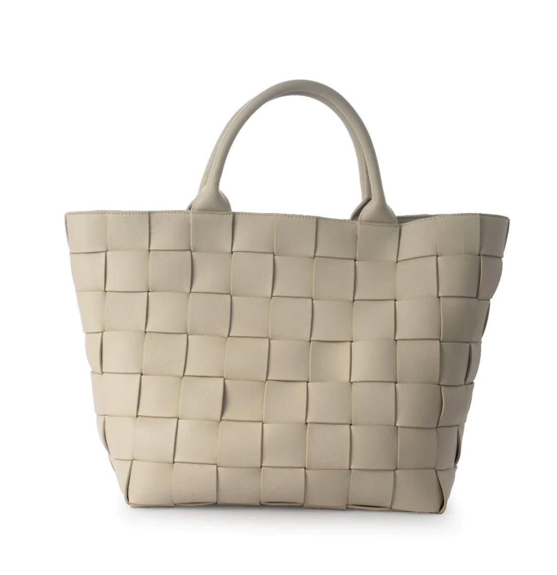 Braided Strap Shopper Grey