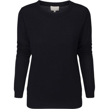 Rose Knit Pullover, black