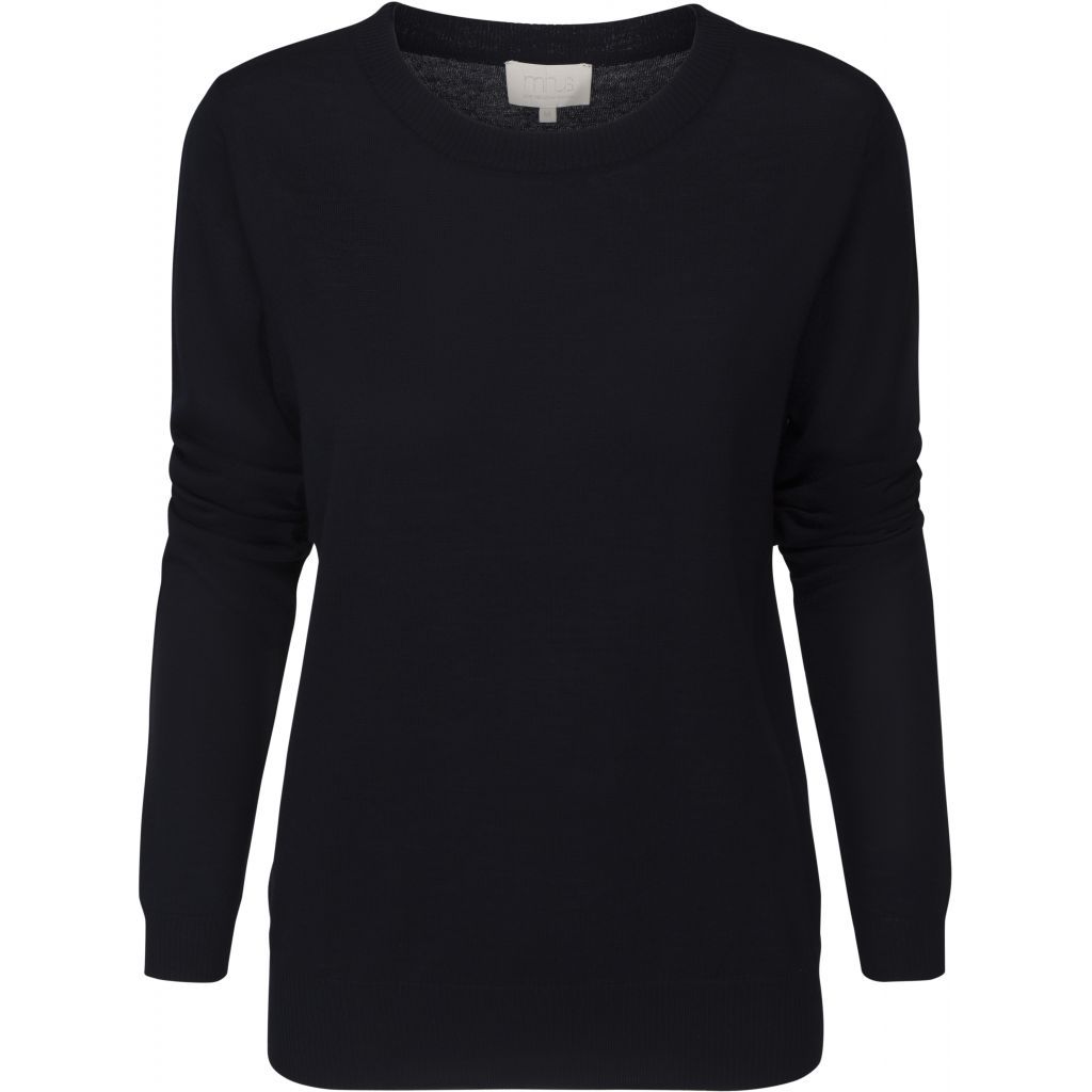 Rose Knit Pullover, black