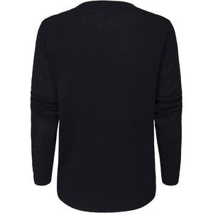 Rose Knit Pullover, black