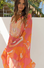 Load image into Gallery viewer, Rachel Kaftan, pink orange