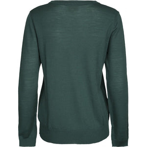 Rose Knit Pullover, hunter green
