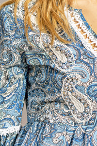 Top Lennon, blue/white