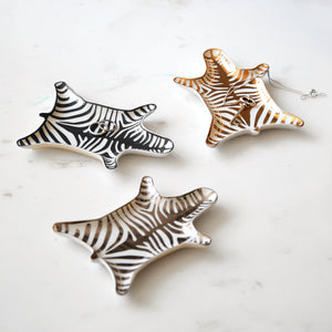 Zebra Stacking Dish - Gold - 20052