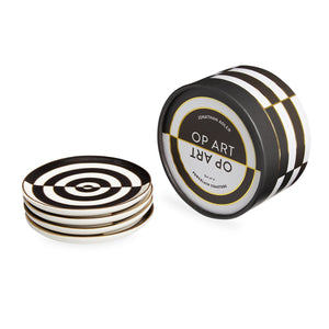 Op Art Coasters, sett m/4