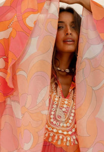 Rachel Kaftan, pink orange