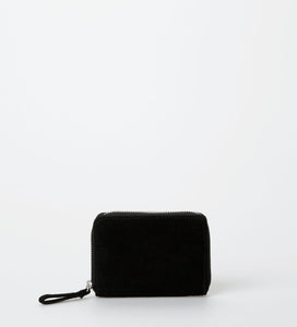 Signe Suede Wallet, black