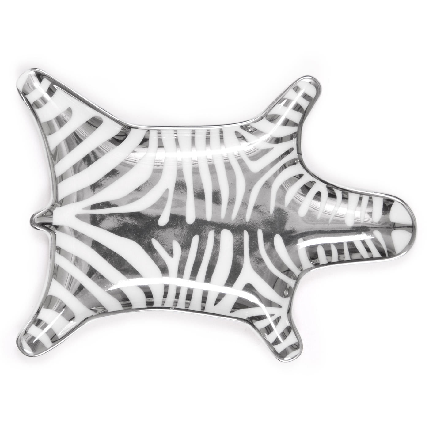 Zebra Stacking Dish - Silver - 20051