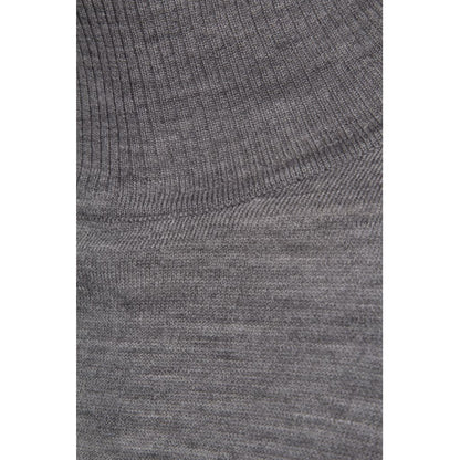 Rose Knit Roll Neck, light grey melange