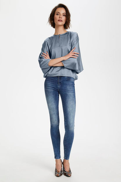 Veria Blouse 3/4, flint stone