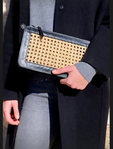 Liten Clutch m/glidelås, sort